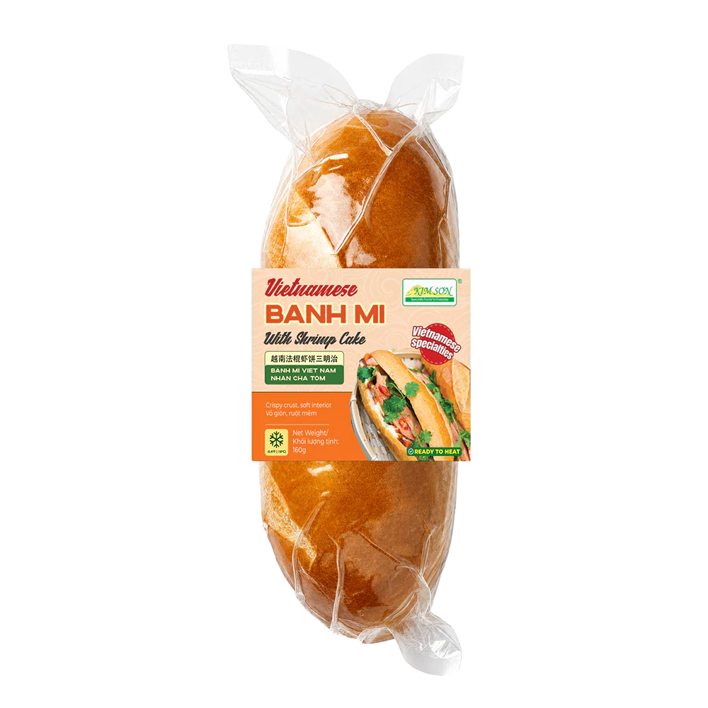 KIM SON Vietnamese Banh Mi With Shrimp Cake 160g (Frozen)