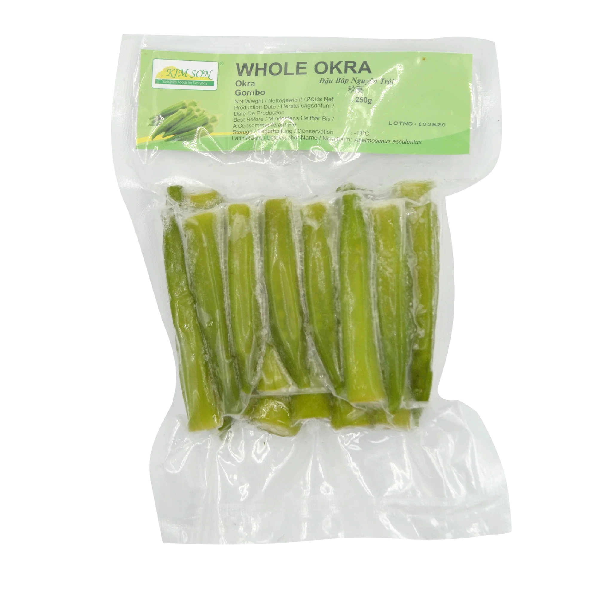 Kim Son Whole Okra 250g (Frozen) - Image 2