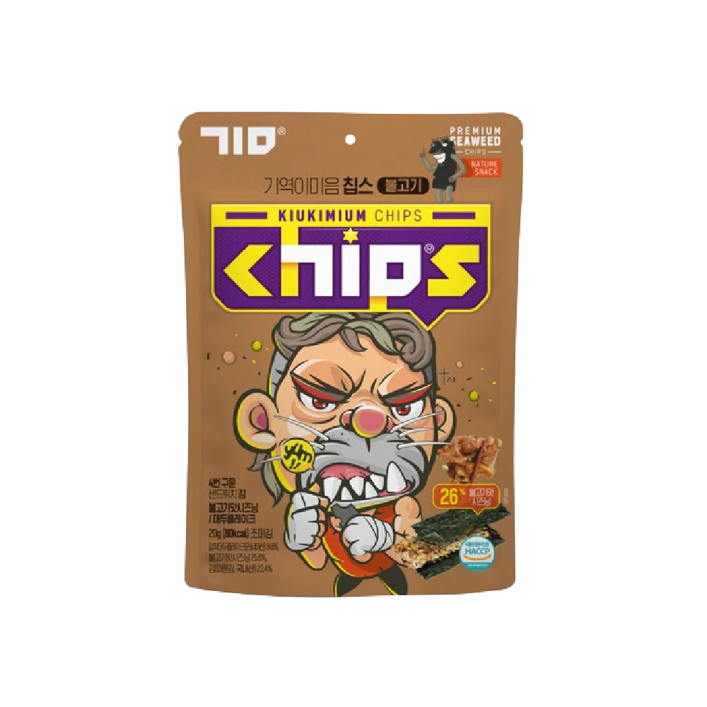 KIUKIMIUM Seaweed Chip Bulgogi Flavor 20g