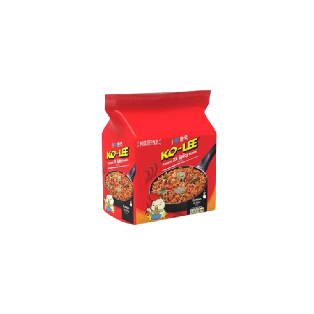 KO LEE Korean Noodles - X2 Spicy (4 packs) 280g