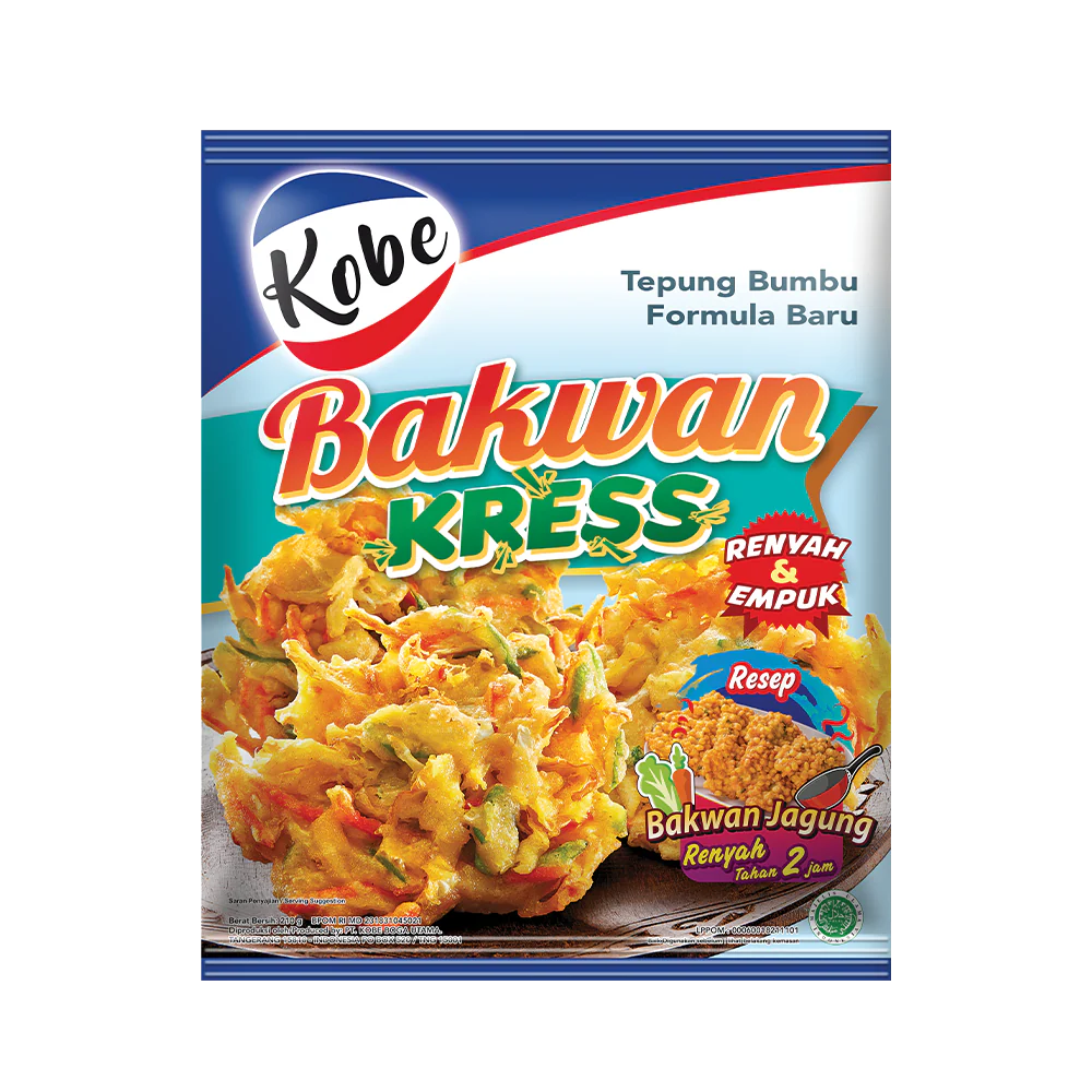 Kobe Bakwan Coating Mix Veggie Fritter Snacks 210g