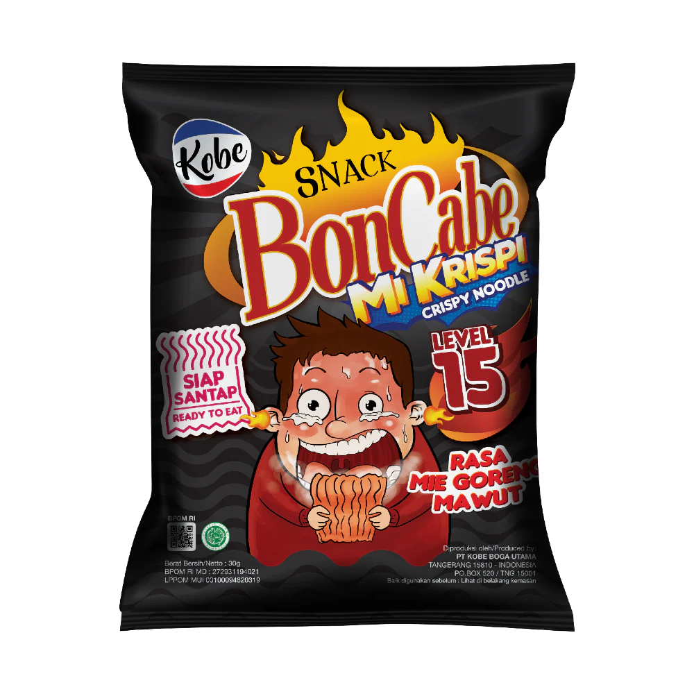 Kobe BonCabe Crispy Noodle Snack Level 15 30g