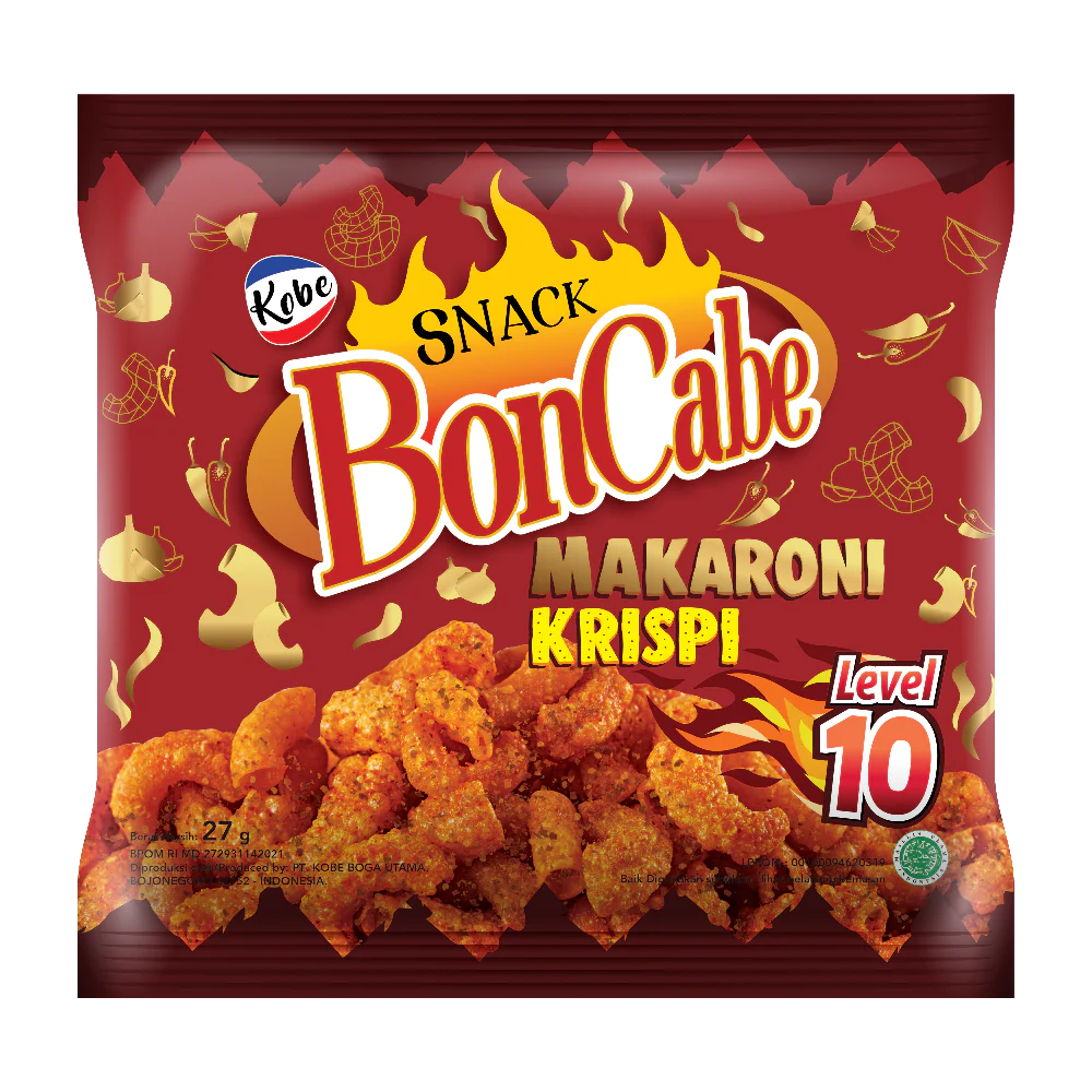 Kobe Bonchili Spicy Macaroni Snack Lv 10 30g (Case 60) - Image 2