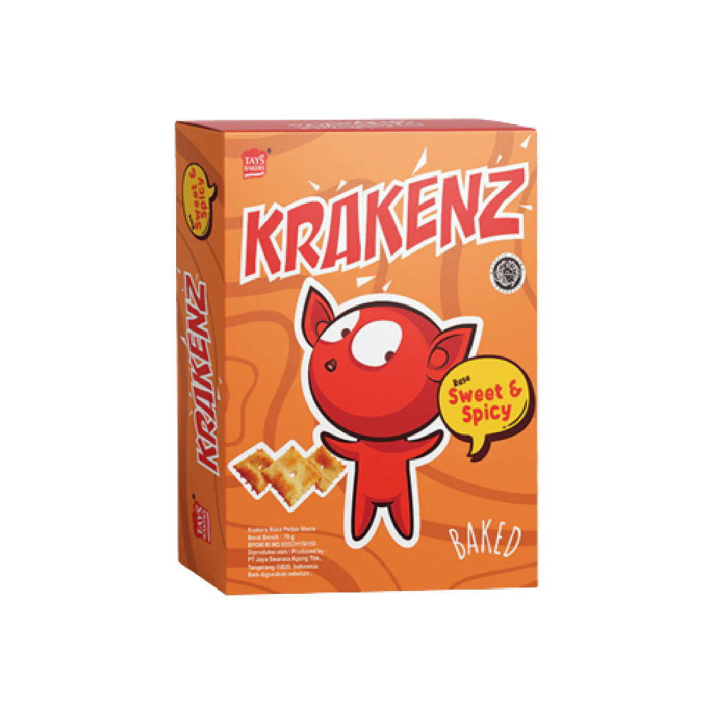 Krakenz Box Snack - Sweet & Spicy Flavor 70g