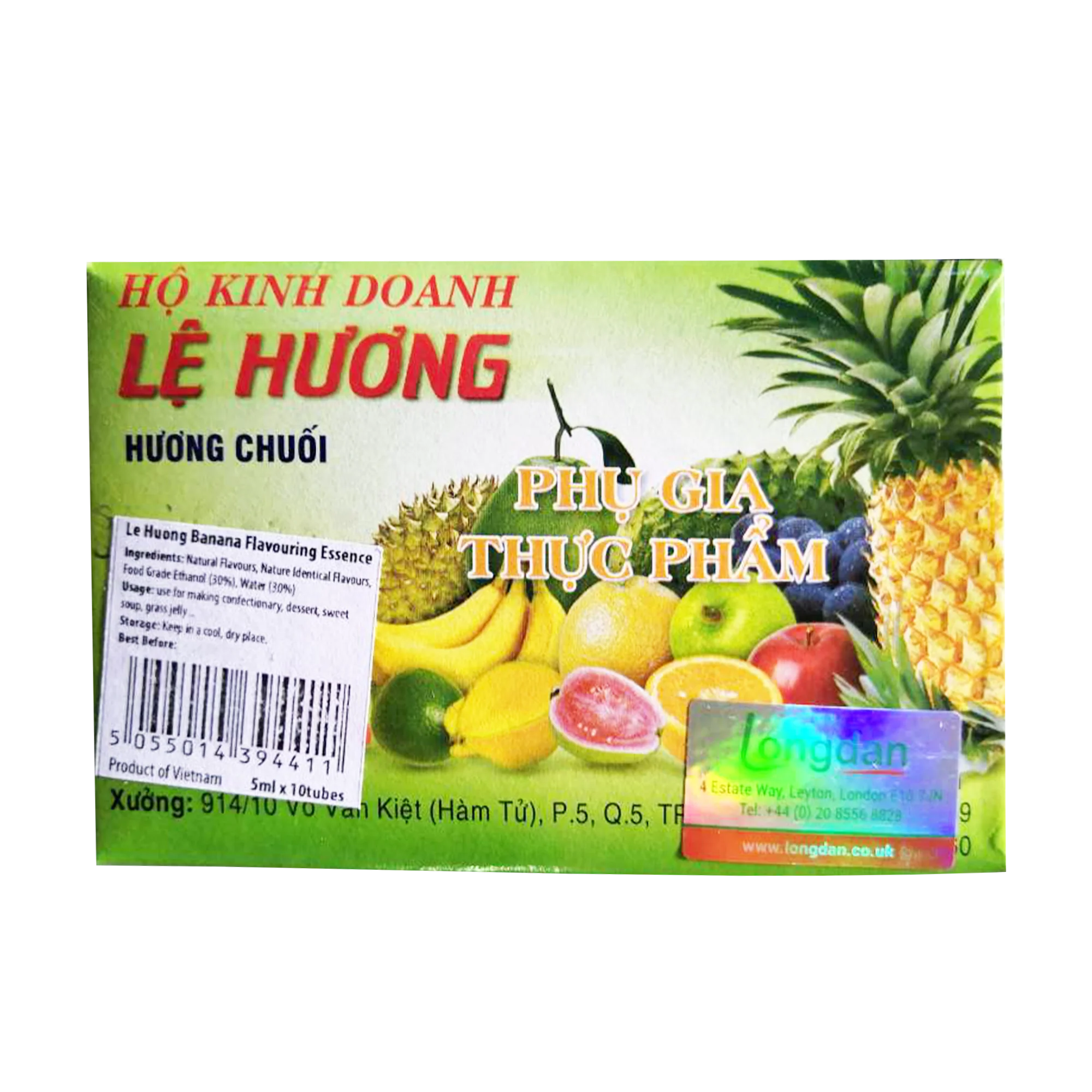 Le Huong Banana Flavouring Essence (5ml x 10 tubes)