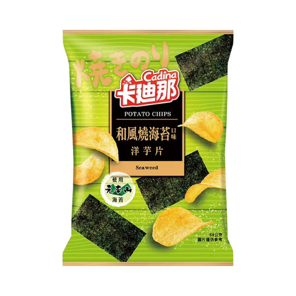 Lian Hwa-Cadina Potato Chips (Japanese Seaweed Flavor) 58g