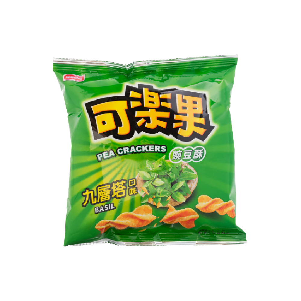 Lian Hwa Foods - Pea Crackers (Basil Flavor) 48g