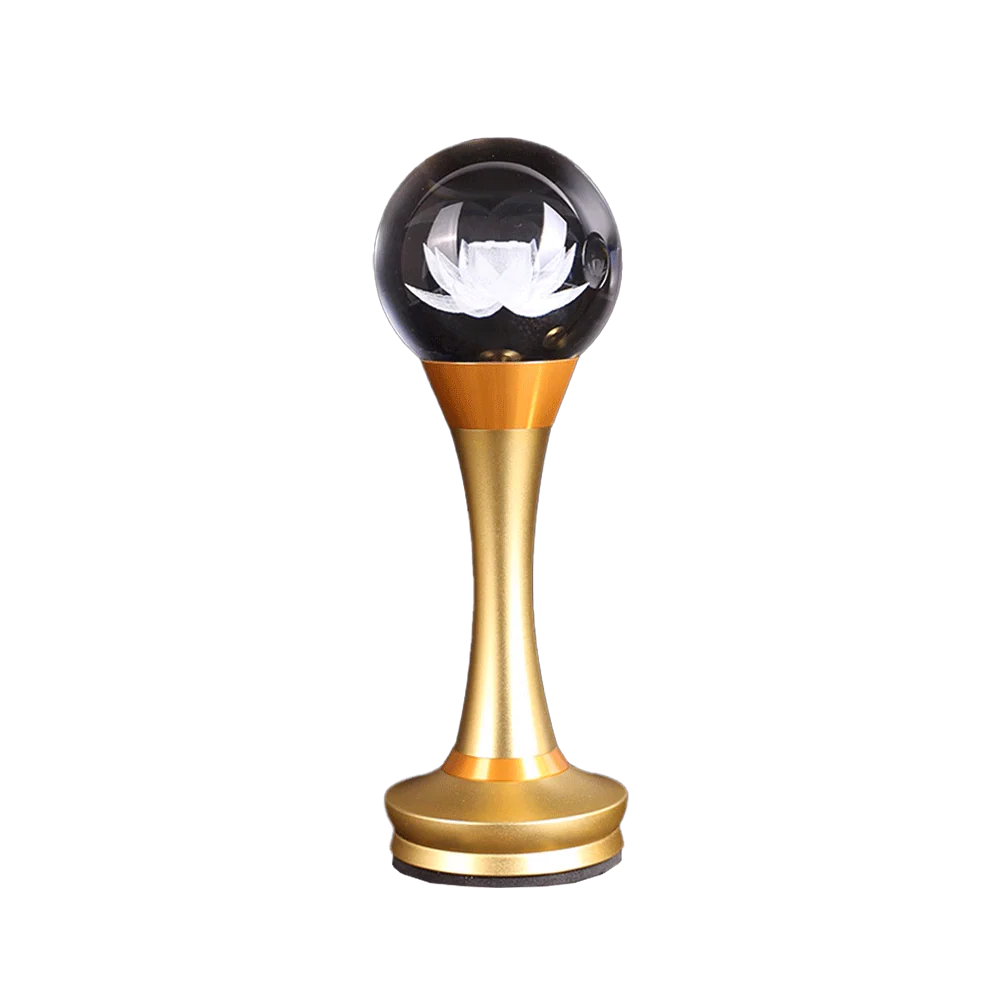 LONGDAN Crystal Lotus Rechargeable Lamp 10 Inches