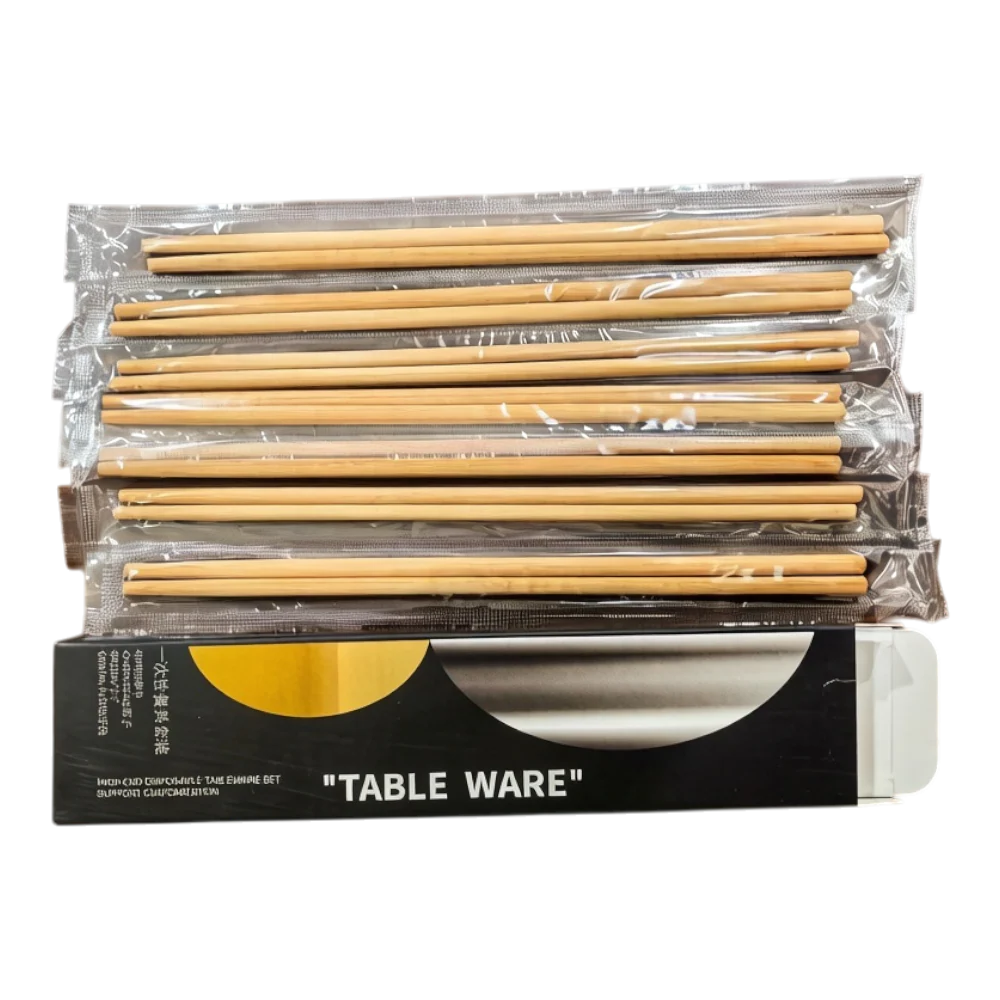Longdan Individually Wrapped Bamboo Chopsticks 24cm 8P