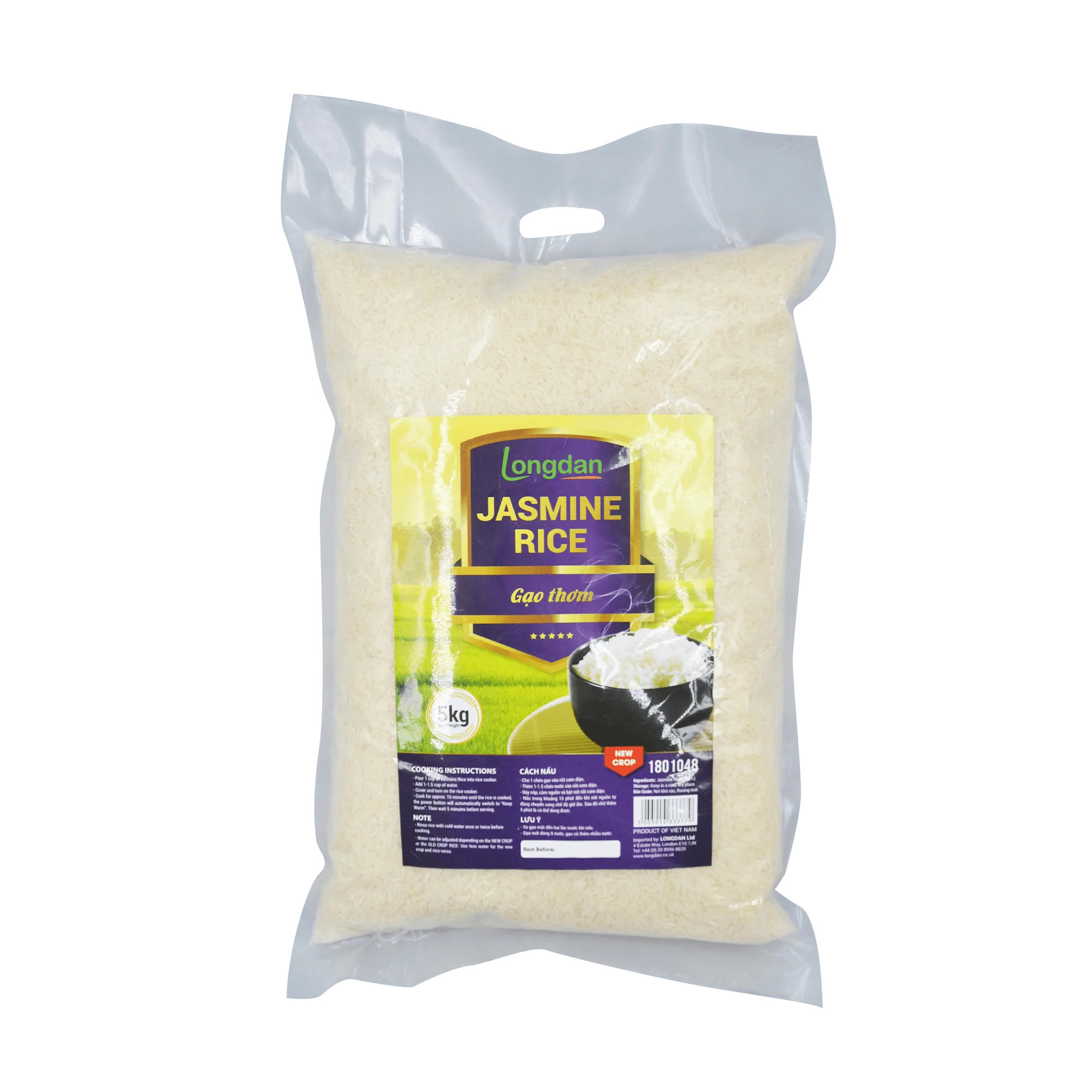 Longdan Jasmine Rice 5kg