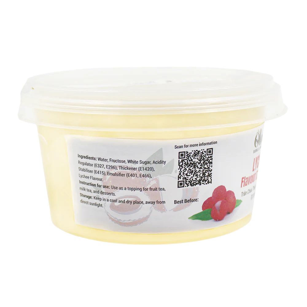 Olong Lychee Popping Boba 450g - Image 3