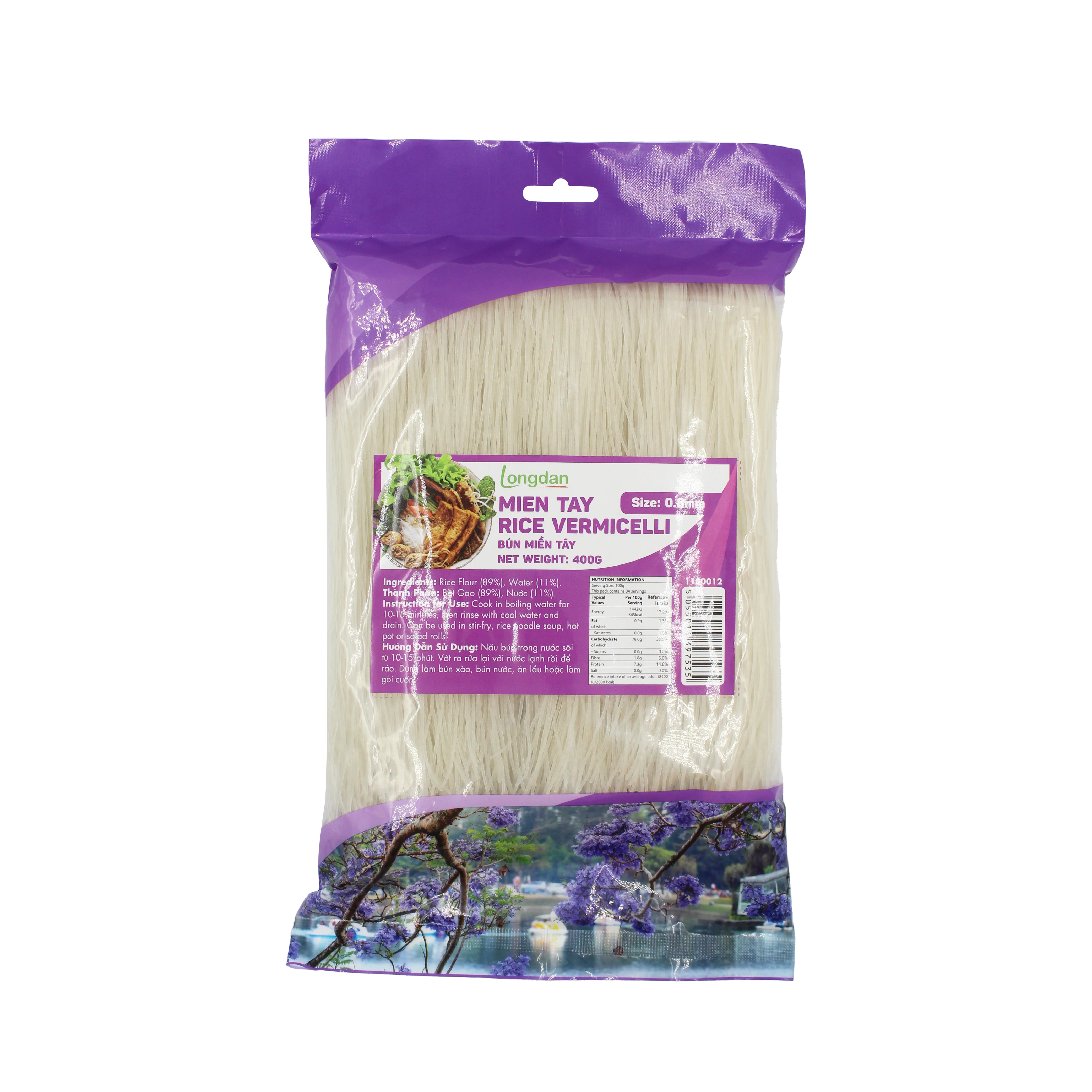 Longdan Mien Tay Rice Vermicelli 0.8mm 400g (Case 25)