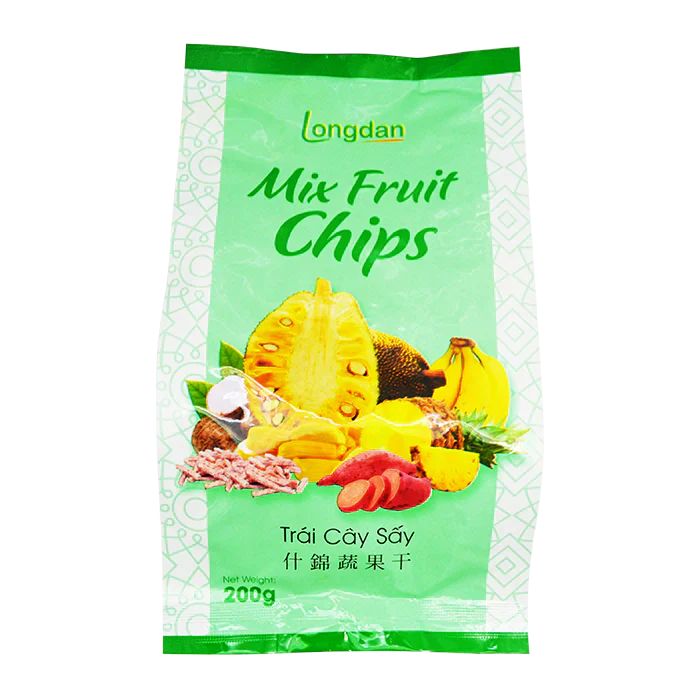 Longdan Mix Fruit Chips 200g (Case 25)
