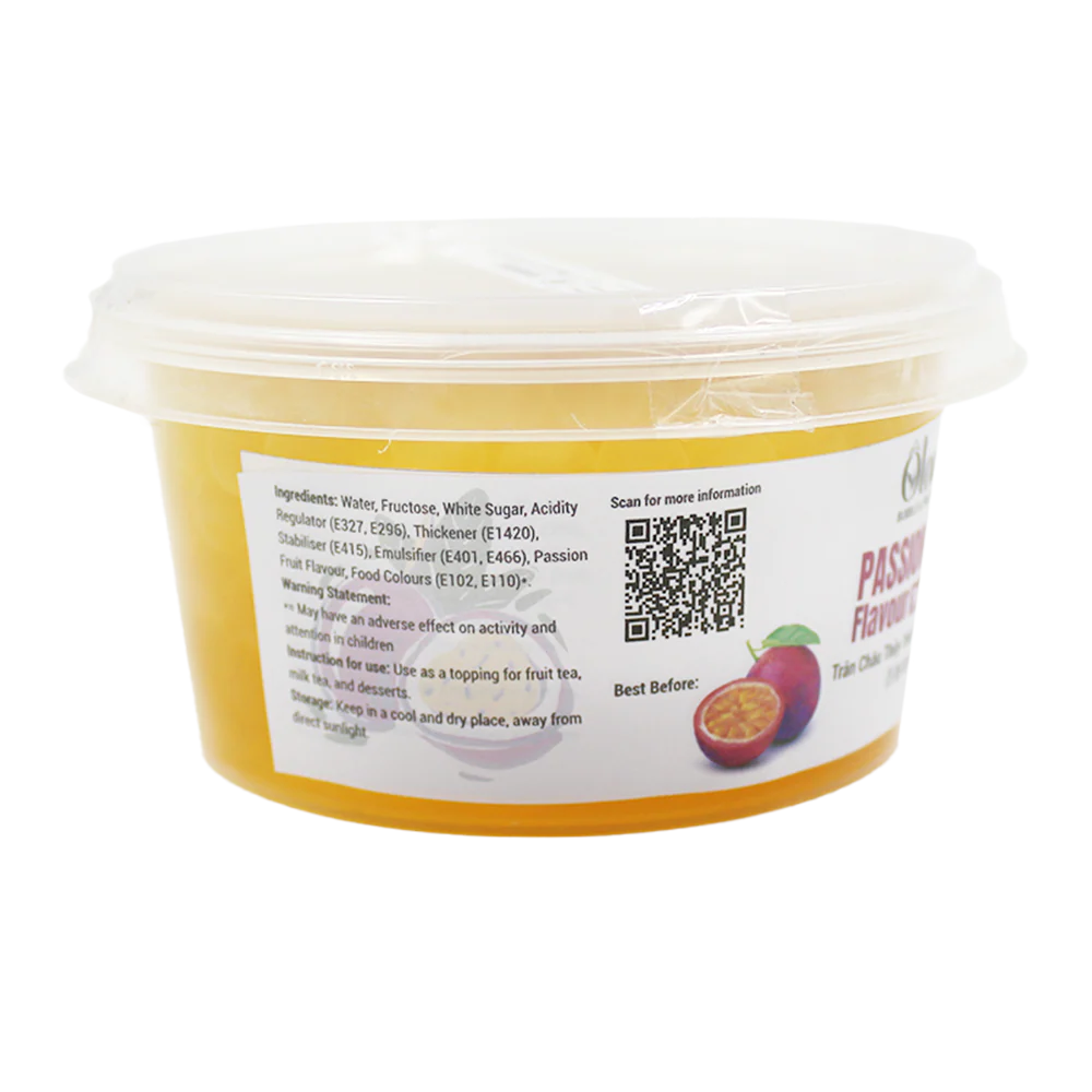 Olong Passion Fruit Popping Boba 450g - Image 2