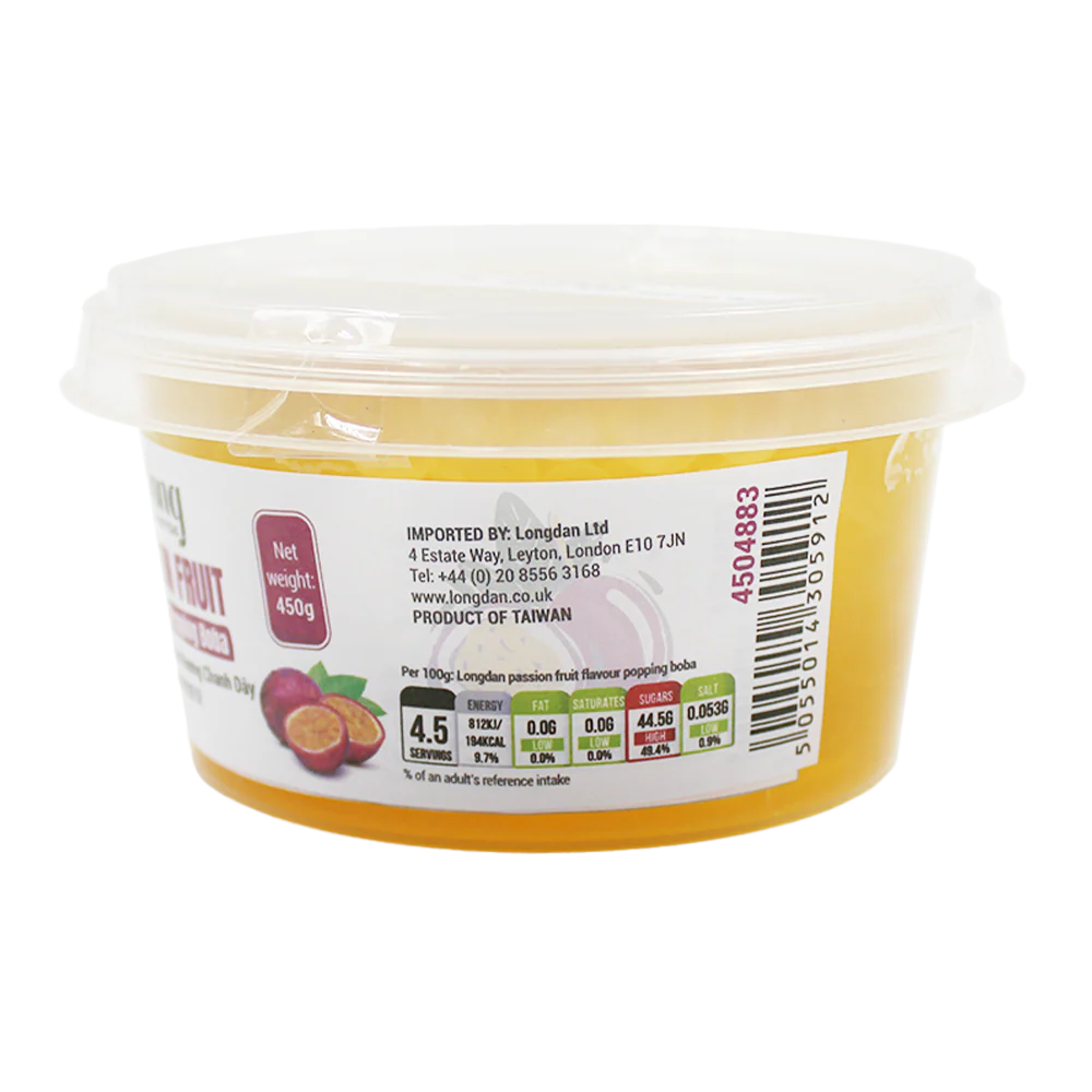 Olong Passion Fruit Popping Boba 450g - Image 3
