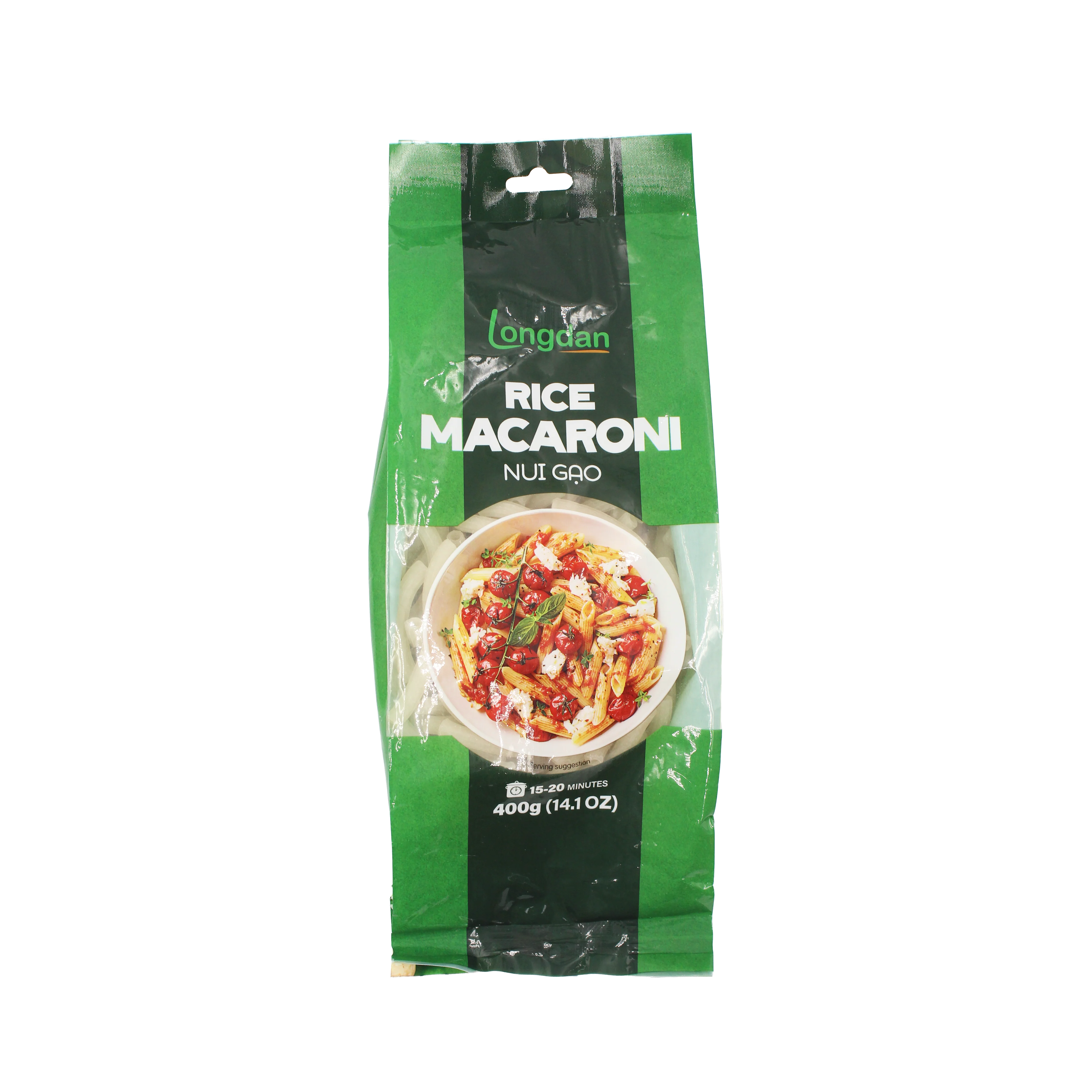 Longdan Rice Macaroni Big Tube 400g (Case 25)
