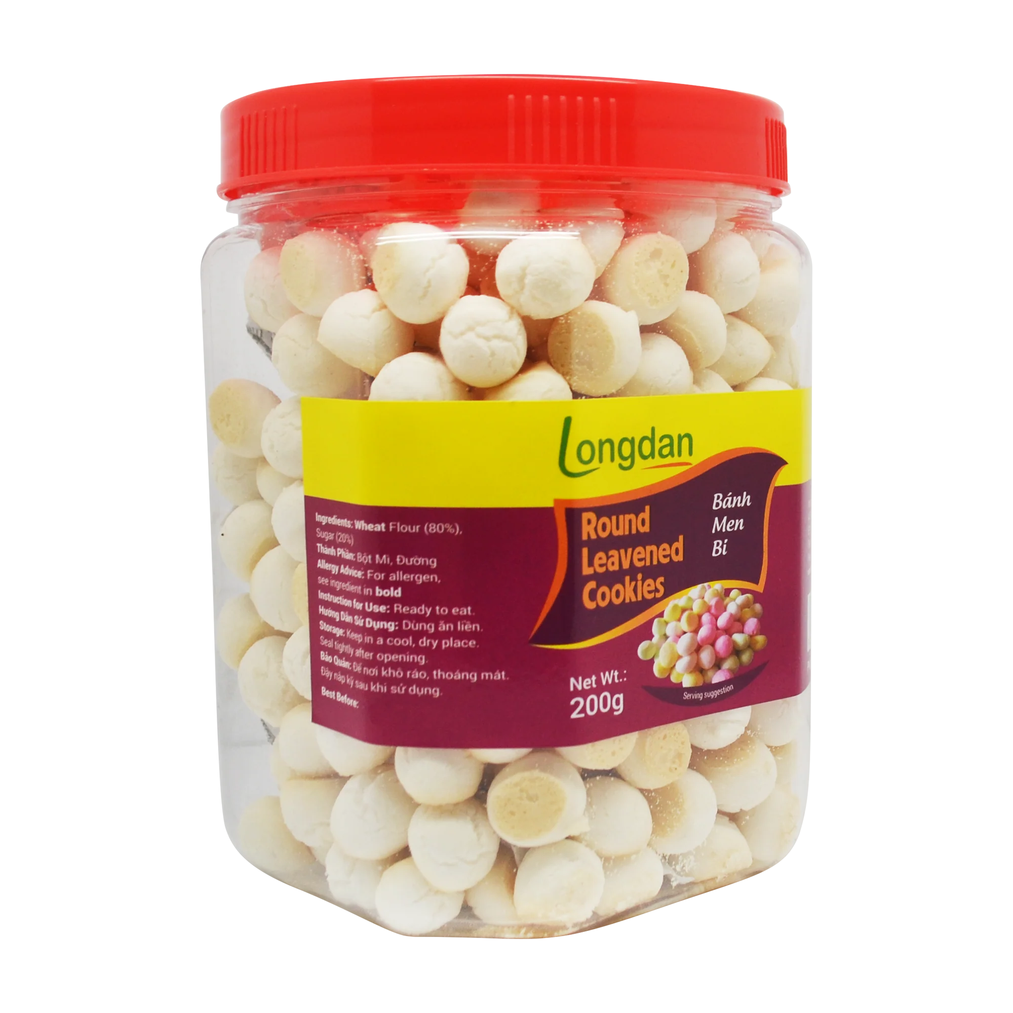 Longdan Round Leavened Cookies 200g - Image 2