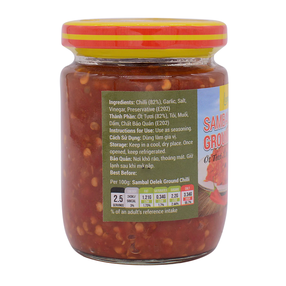 Longdan Sambal Oelek Ground Chilli 250G - Image 2