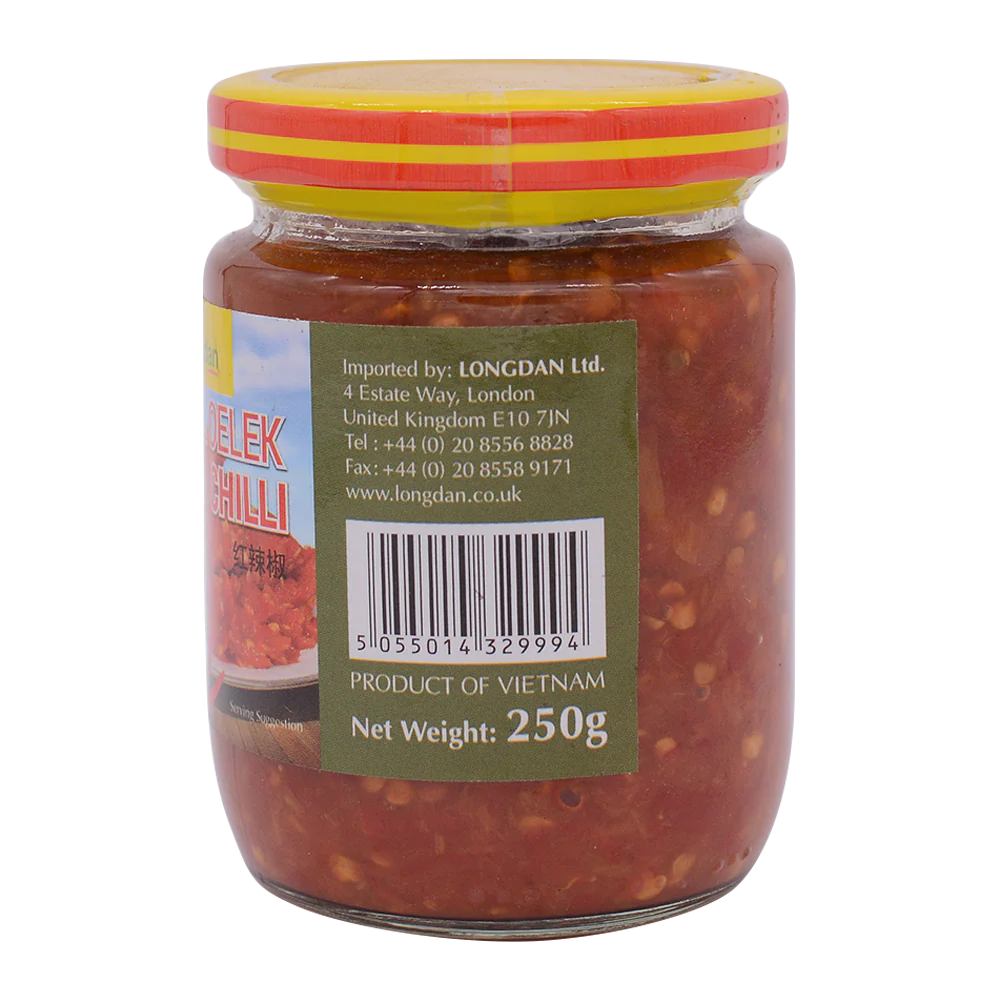 Longdan Sambal Oelek Ground Chilli 250G - Image 3