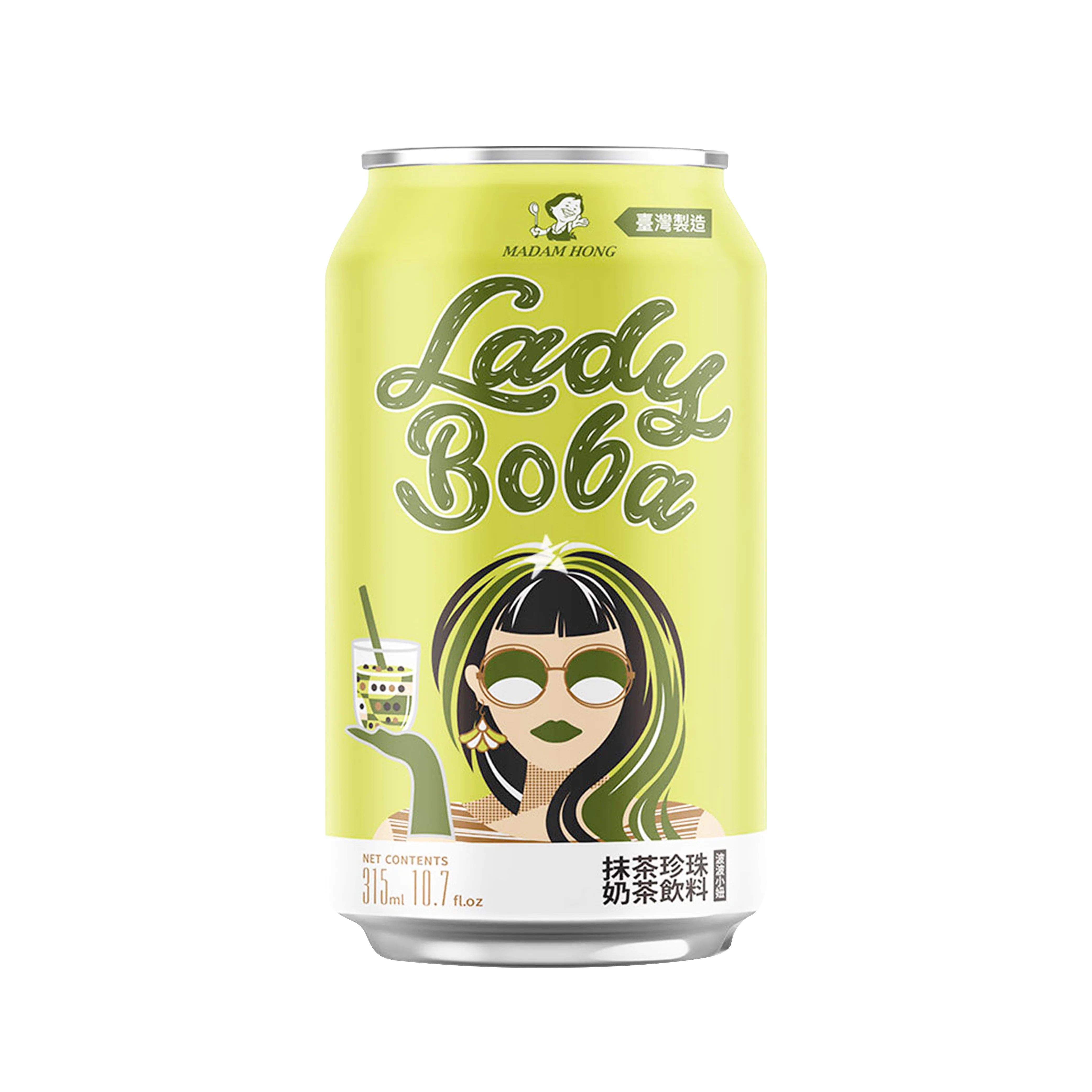 MADAM HONG Lady Boba Matcha Latte Bubble 315ml