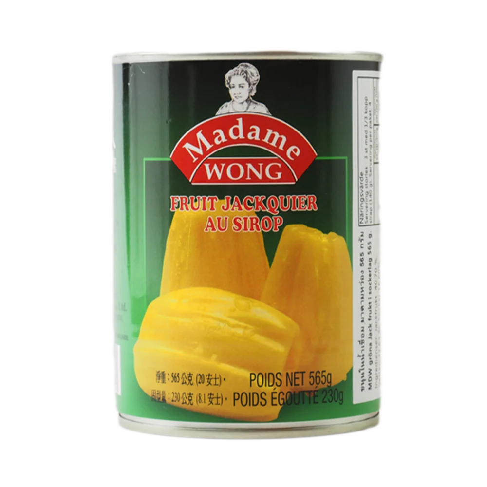 MADAME WONG Canned Jackfruit In Syrup 565g (Case 24)