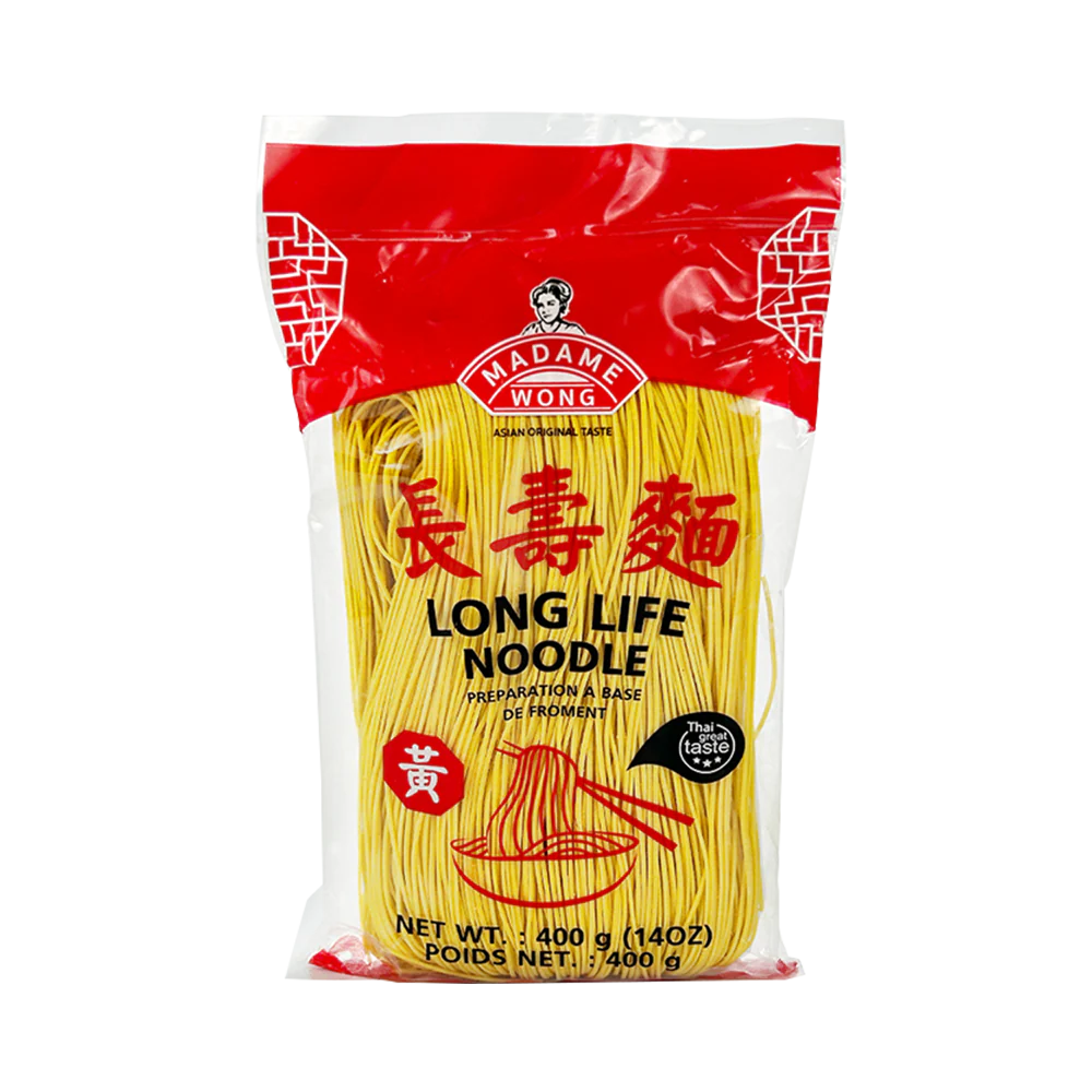 MADAME WONG Long Life Noodle (Turmeric Color) 400g