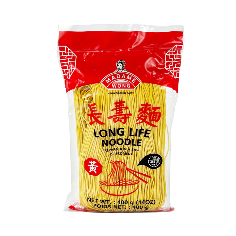 MADAME WONG Long Life Noodle (Yellow) 400g