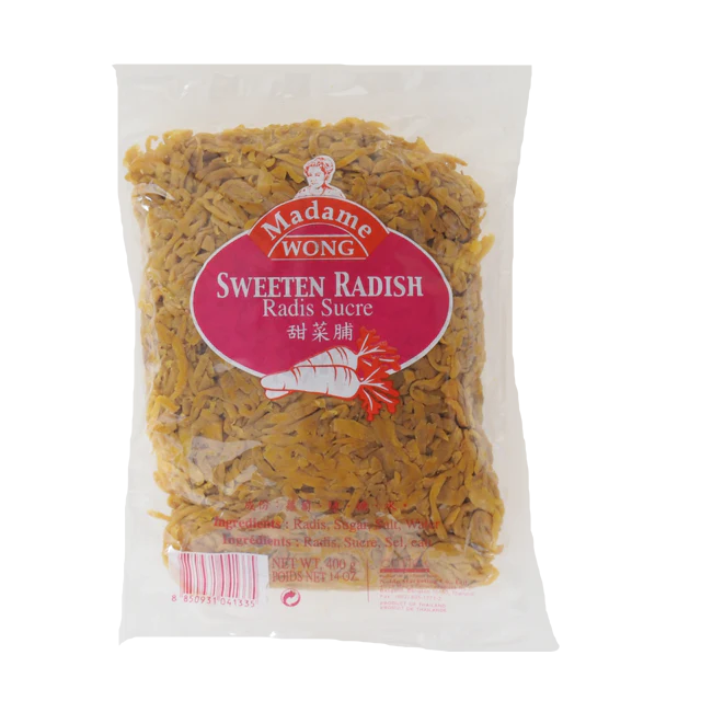MADAME WONG Sweet Radish (Stripes) 400g (Case 50)
