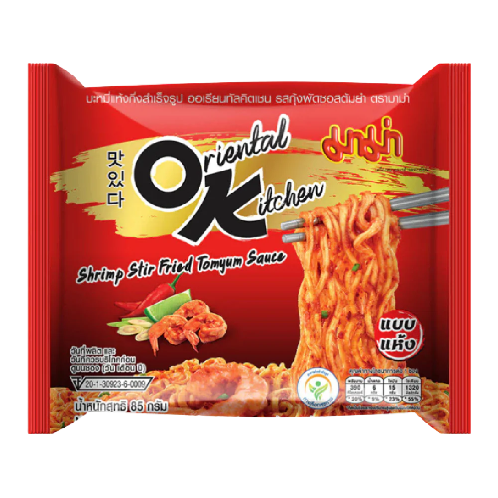 MAMA Oriental Kitchen Noodle - Shrimp Stir Fry Tom Yum 85g