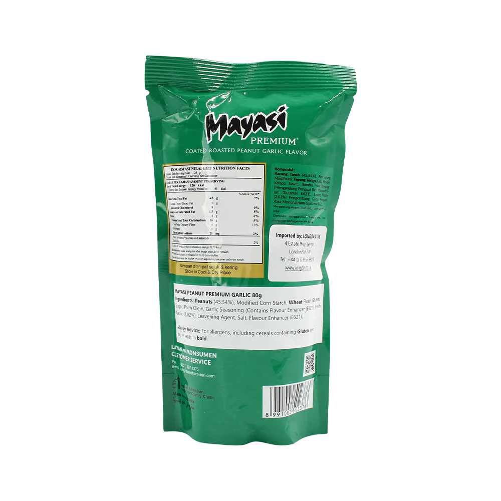 Mayasi Peanut Premium Garlic Flv 80g - Image 2
