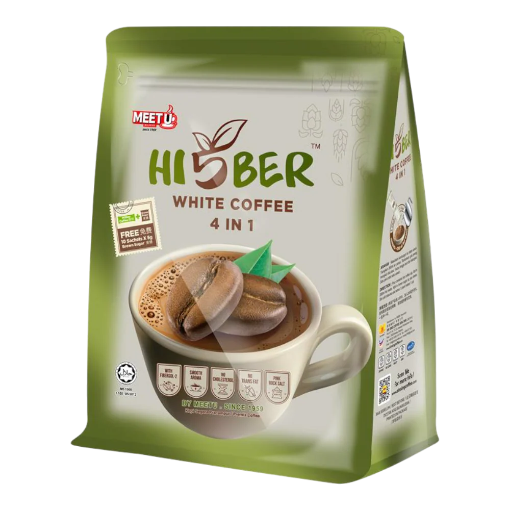 MEETU Hi5ber White Coffee 4in1 300g (Case 24)