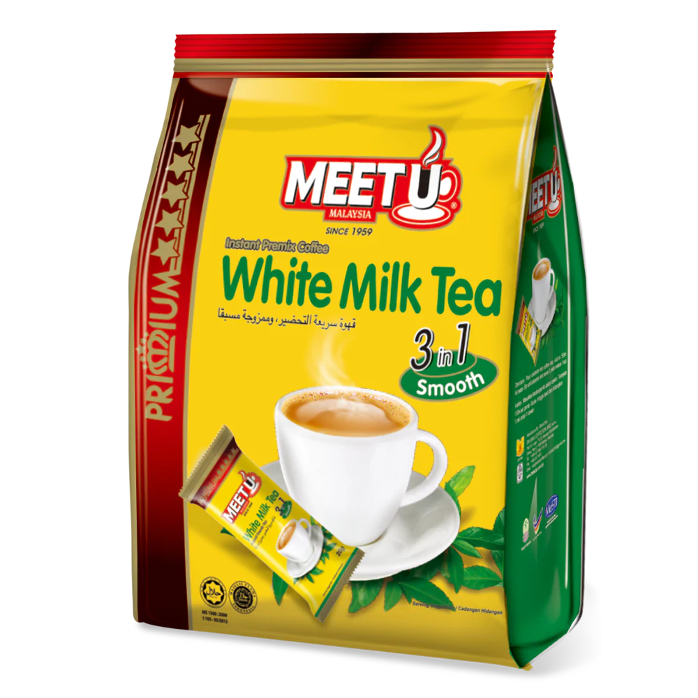 MEETU Primium White Milk Tea 3in1 400g (Case 24)