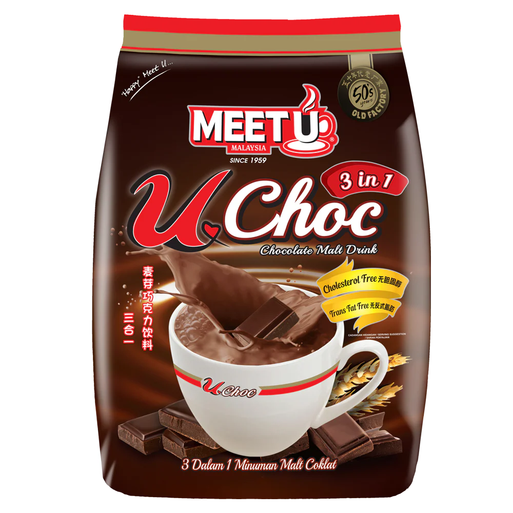 MEETU UChoc Chocolate Malt Drink 3in1 594g