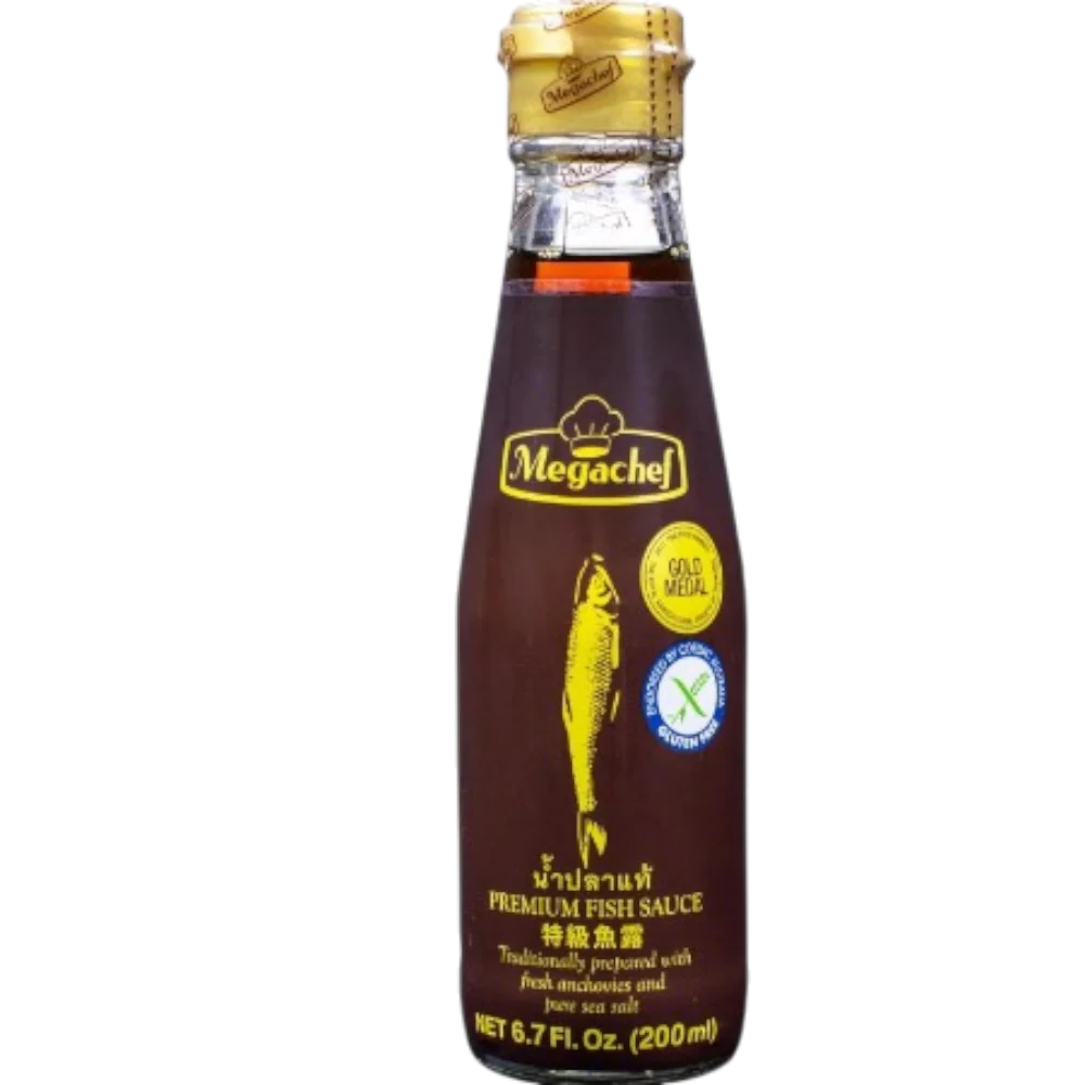 MEGACHEF Premium Fish Sauce (Brown Label - Original Taste) 200ml (Case 12)