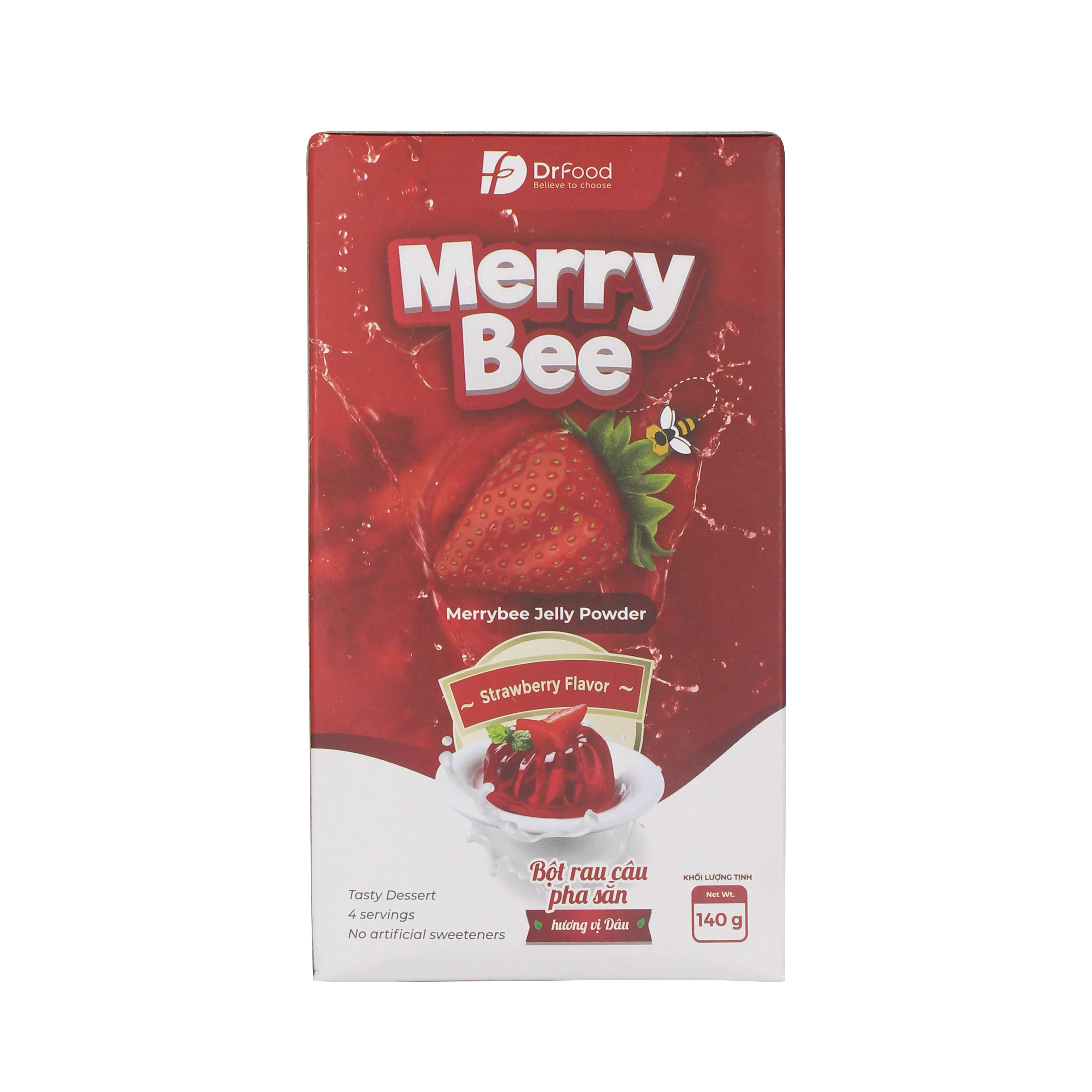Merrybee Jelly Powder €“ Strawberry Flavor 140g