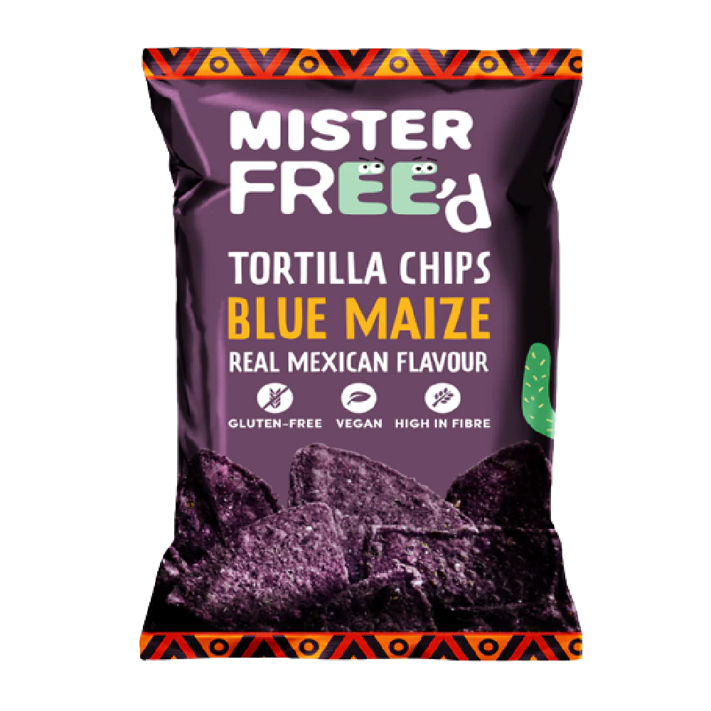 MISTER FREE'D Vegan Tortilla Chips With Blue Maize 135G