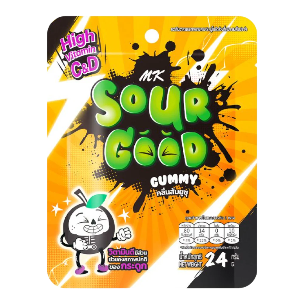 MK Sour Good Gummy Yuzu 24g