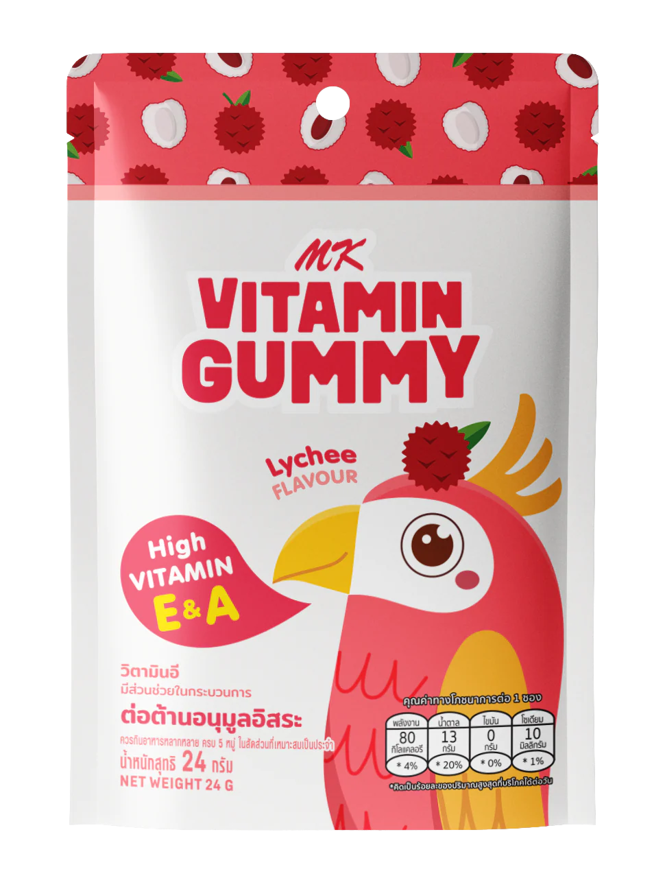 MK Vitamin Gummy Lychee 24g (ICase 12)