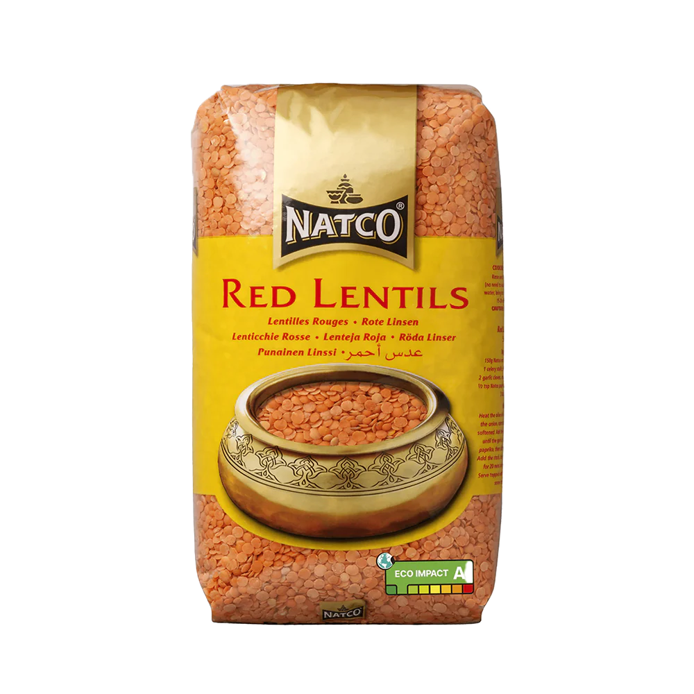 NATCO Red Lentils Polished 500g (Case 20)