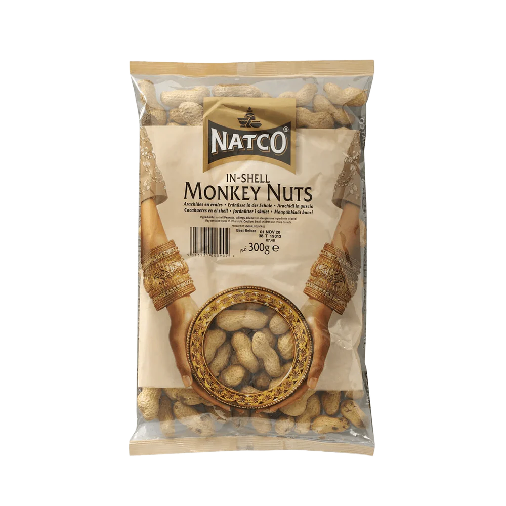 NATCO Roasted In-shell Monkey Nuts 300g (Case 15)