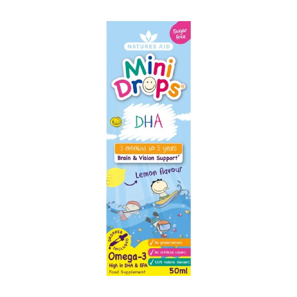 NATURES AID Mini Drops Omega-3 DHA 50ML