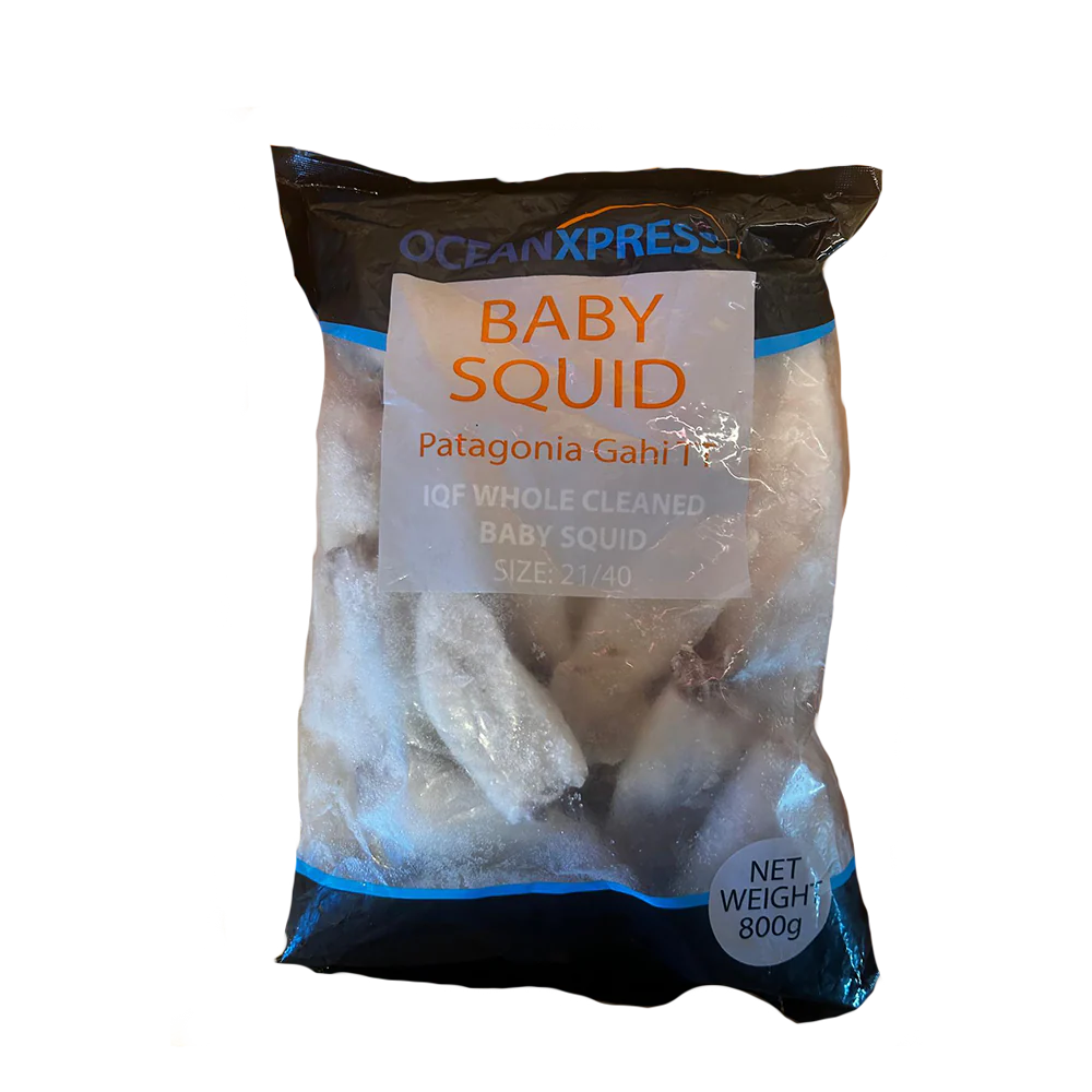 OCEAN XPRESS Baby Squid 21/40 1kg (800gnet) (Frozen)