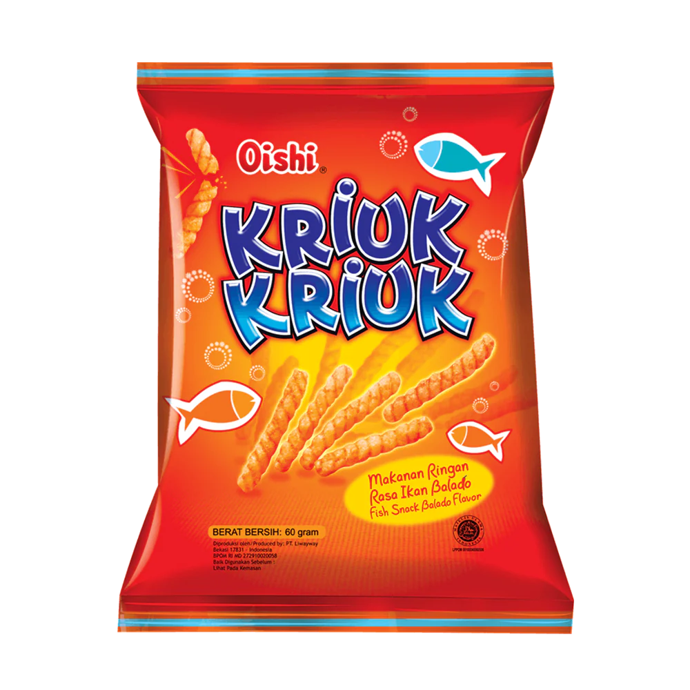 OISHI Kriuk-Kriuk Fish Balado Flavor 60g