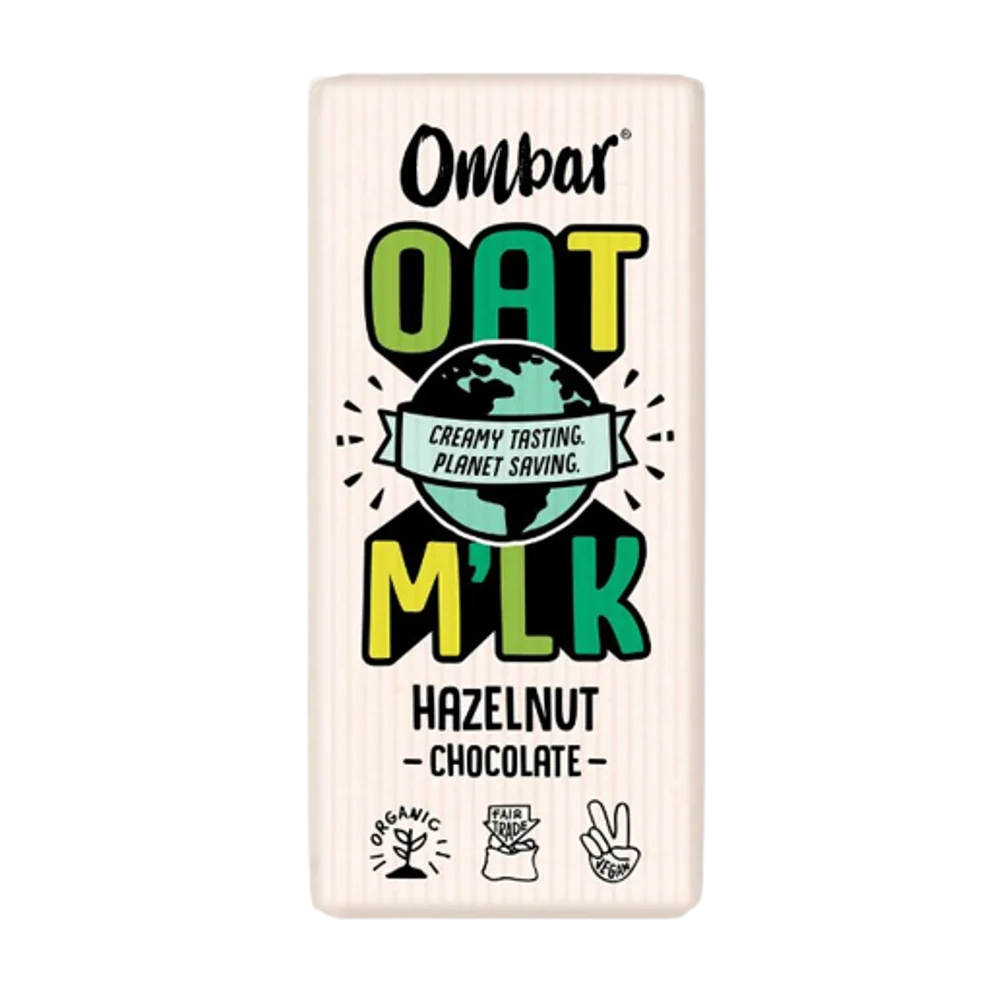 OMBAR Oat Milk Hazelnut Chocolate Bar 70g
