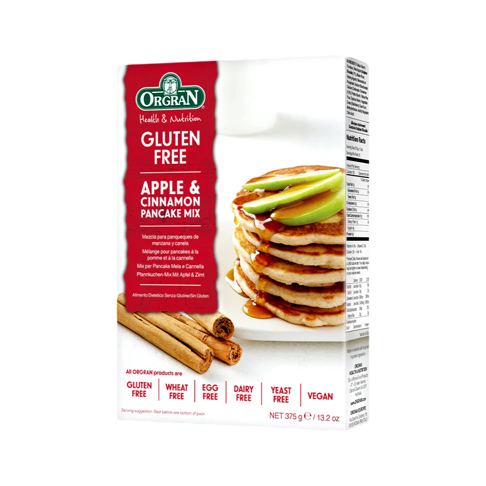 ORGRAN Apple and Cinnamon Pancake Mix 375g