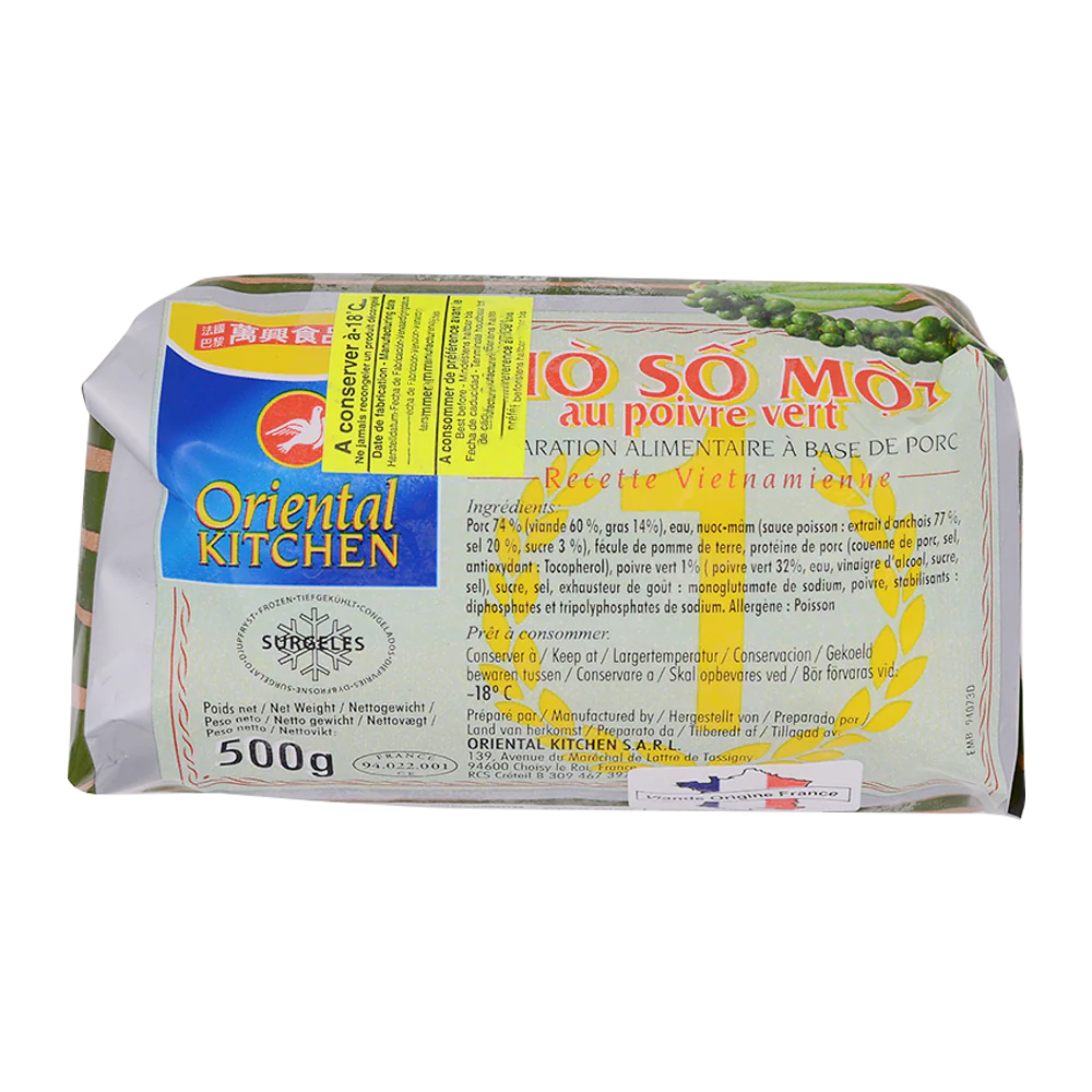 ORIENTAL KITCHEN Gio So 1 With Green Pepper 500g (Frozen)