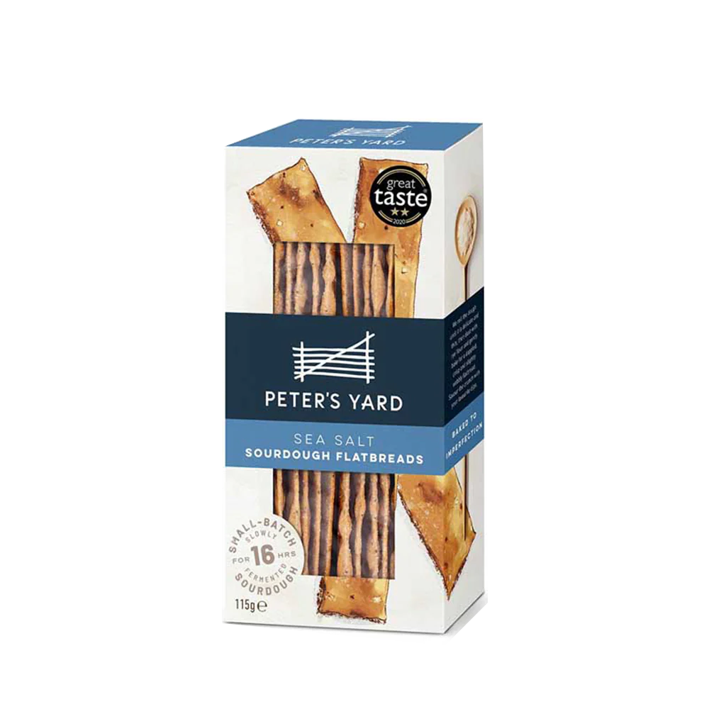 PETER'S YARD Sourdough Flatbreads Sea Salt 115g