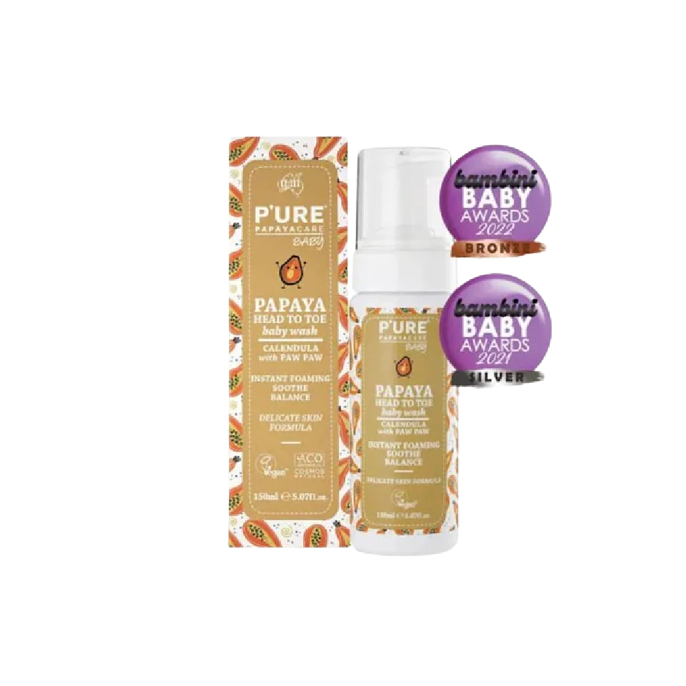 P'URE PAPAYACARE Baby Head to Toe Wash 150ML