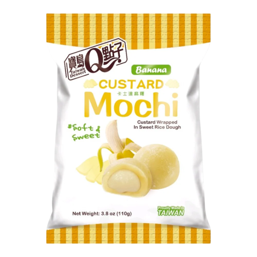 Q TAIWAN DESSERT MOCHI - Banana Flavour 110g