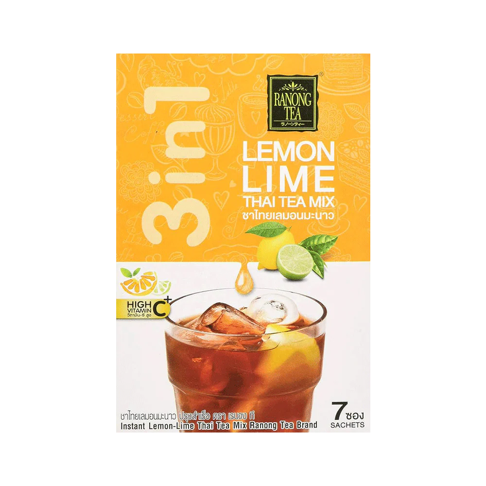 RANONG TEA Thai Tea Lemon Lime Mix (7 sachets) 175g